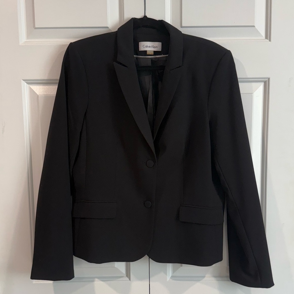 Calvin Klein Women's Black Suit Jacket Blazer
